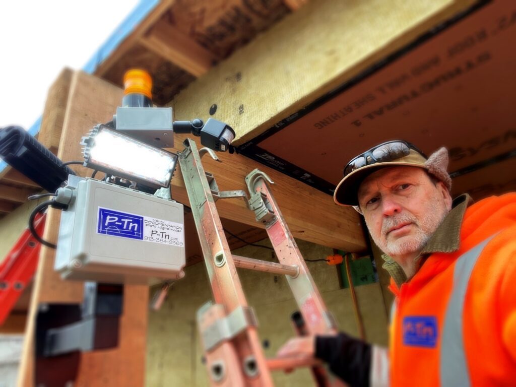 P-Tn Installing Flood Light Monitoring System