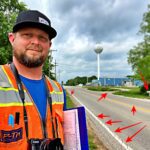 Professional photographer captures existing damage on a street construction site | P-Tn