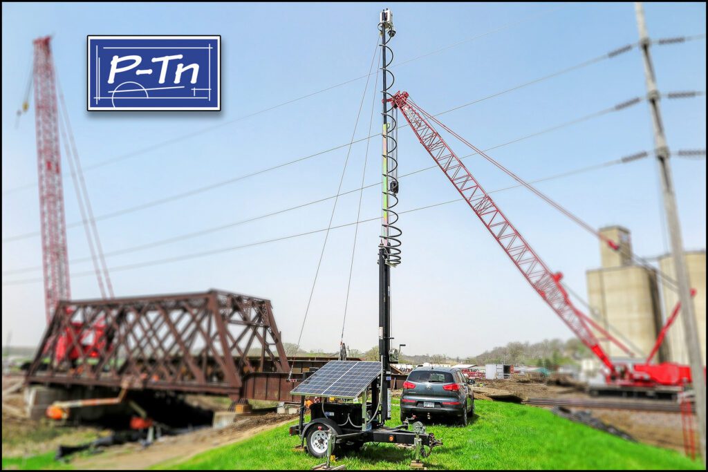 Progresswebcam site monitoring system on a bridge construction site | P-Tn