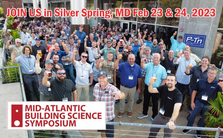 Building Science Symposium scheduled for Silver Spring Maryland | P-Tn