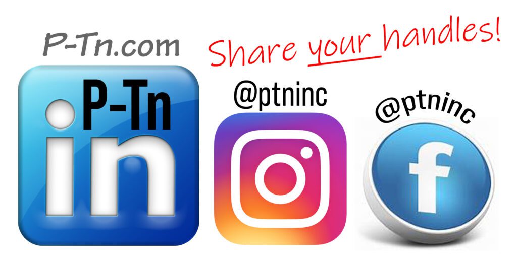 P-Tn instagram, facebook and Linkedin handles | P-Tn