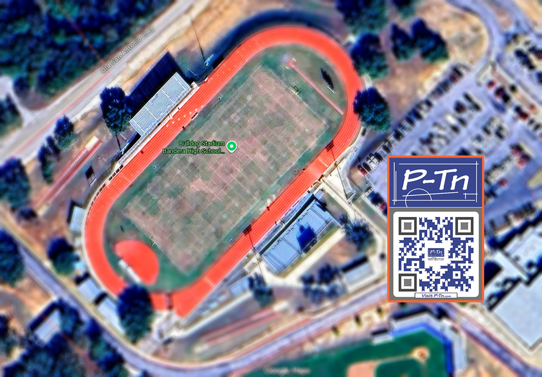 Aerial Image of Bandera High School Football Field