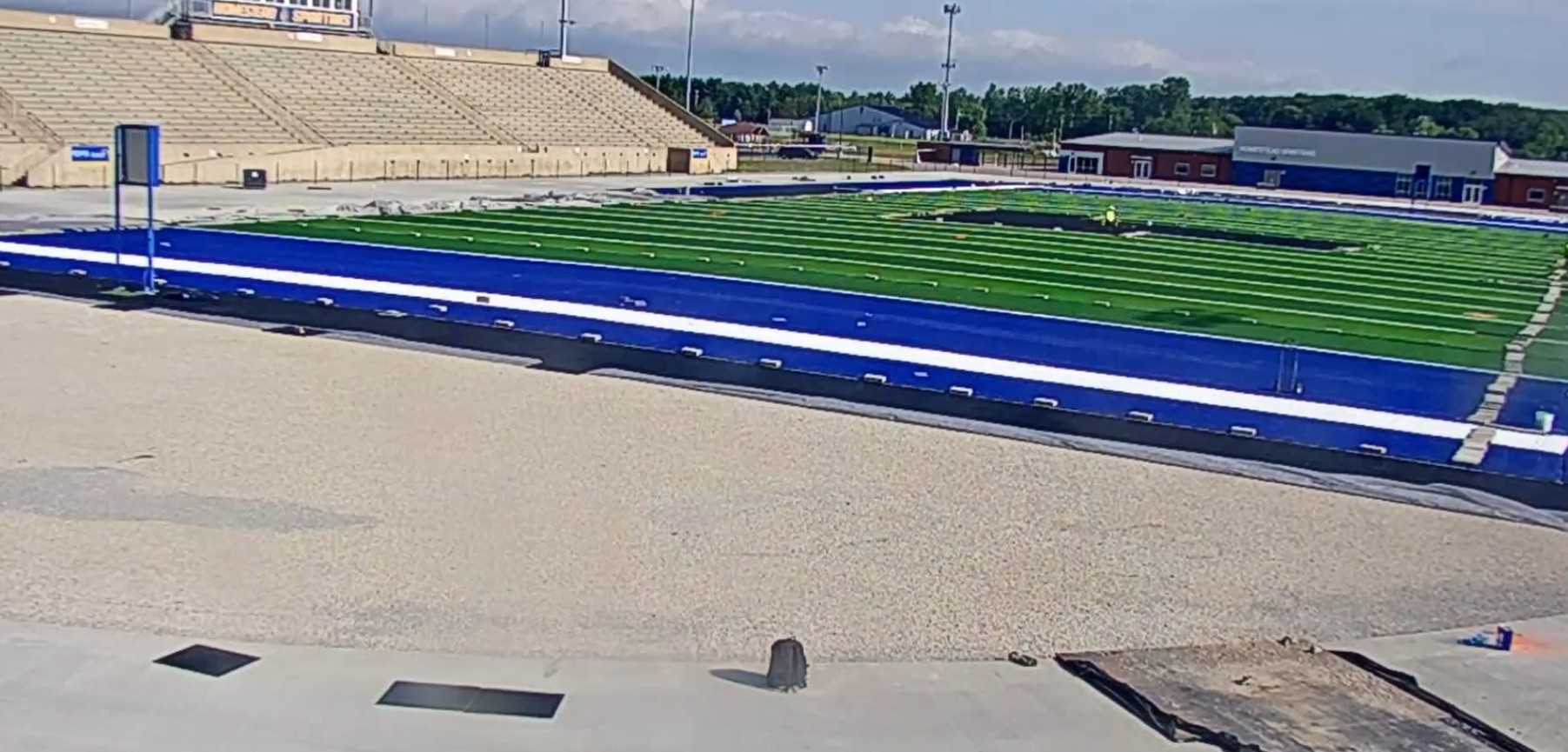 Football Field Turf isntallation