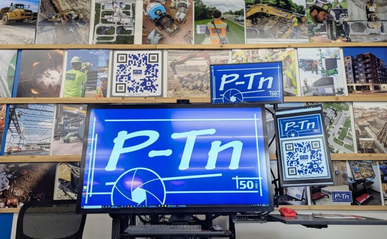 iPlanTables set up with P-Tn logo